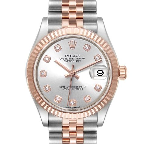 rolex lady-datejust 31 rose gold|Rolex lady Datejust used.